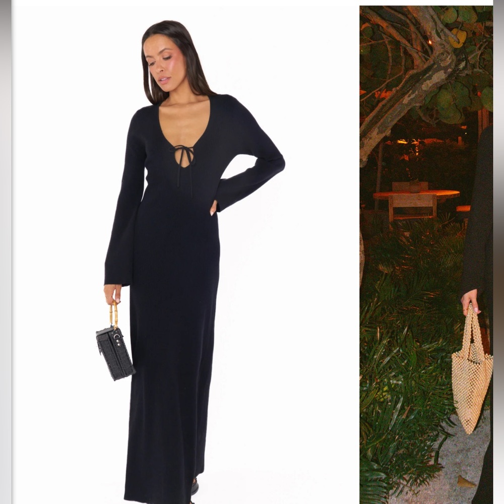 NWT Show Me Your Mumu Black Maxi Sweater Dress
